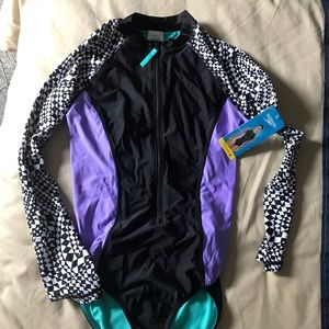 Speedo long sleeve one piece S